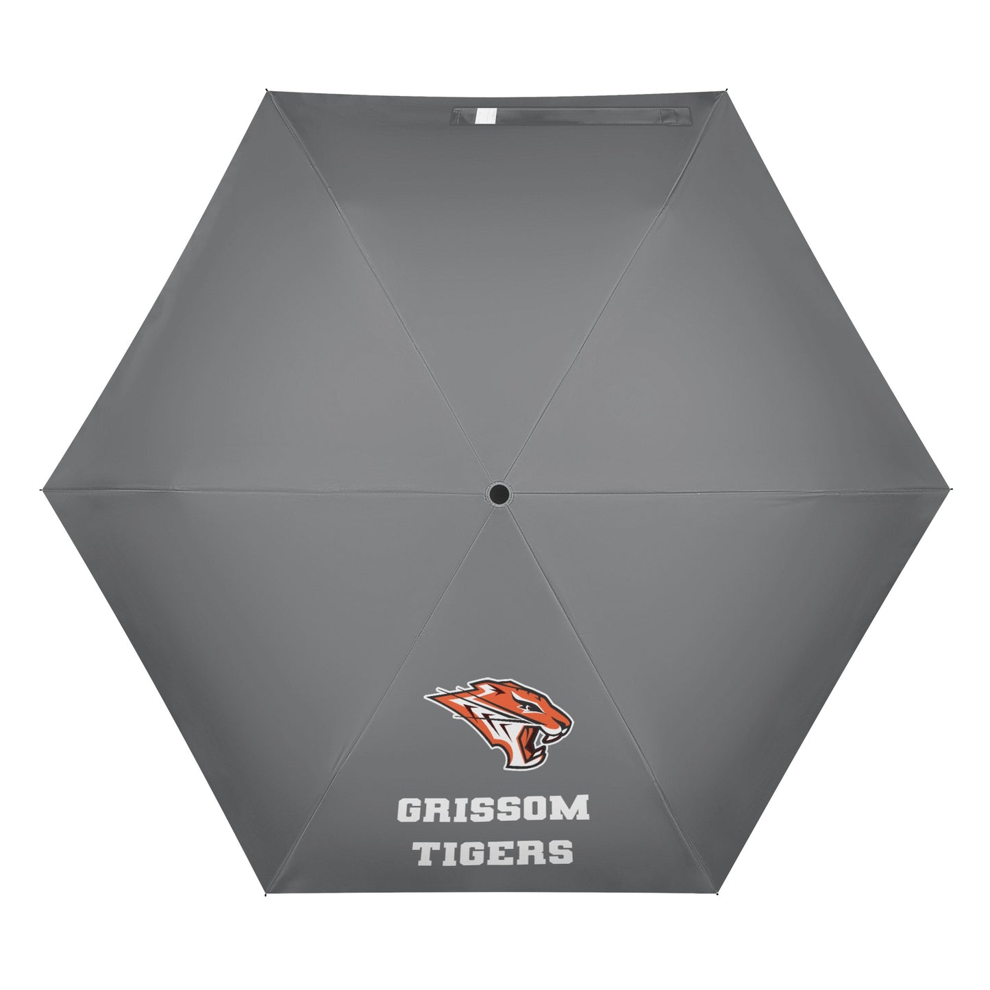 Grissom Men Soccer Logo Outside Print Manual Folding Umbrella
