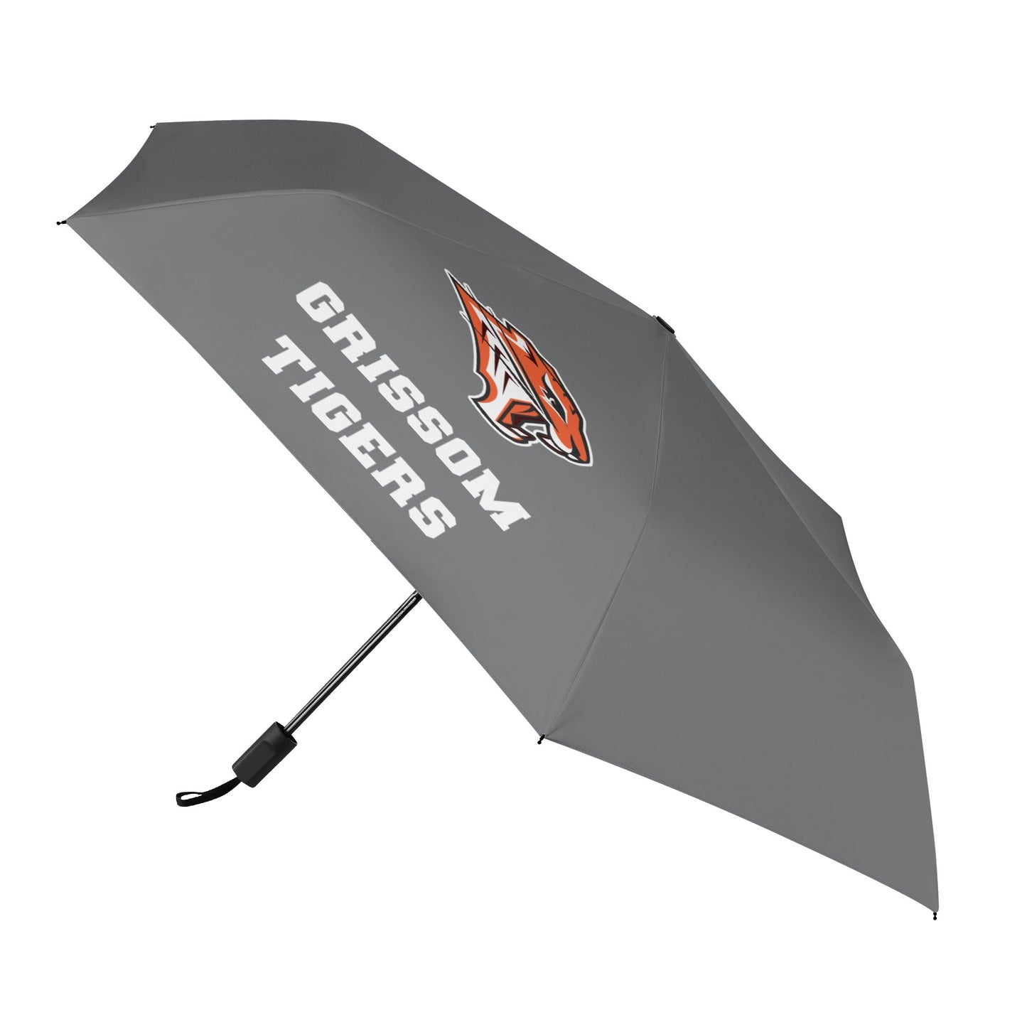 Grissom Men Soccer Logo Outside Print Manual Folding Umbrella