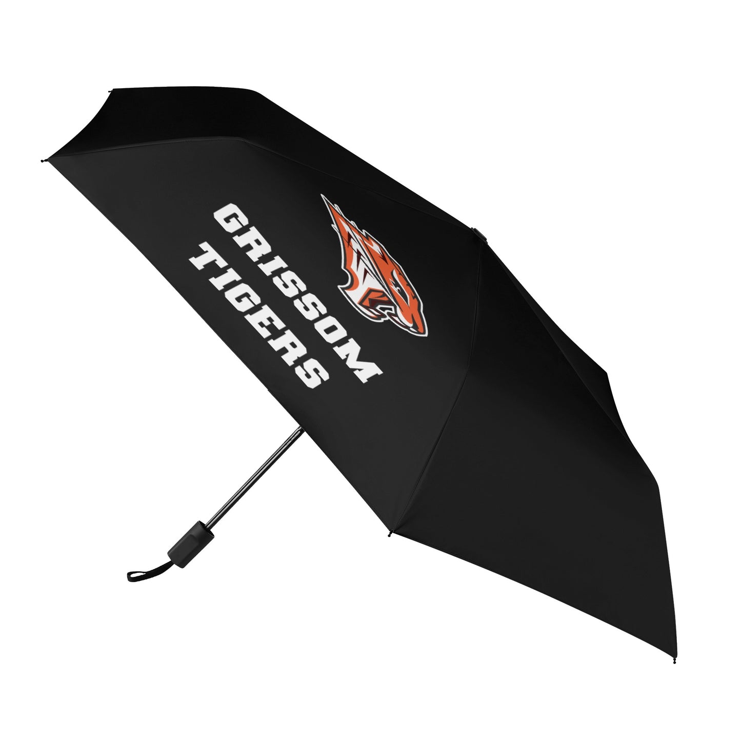 Grissom Men Soccer Logo Outside Print Manual Folding Umbrella
