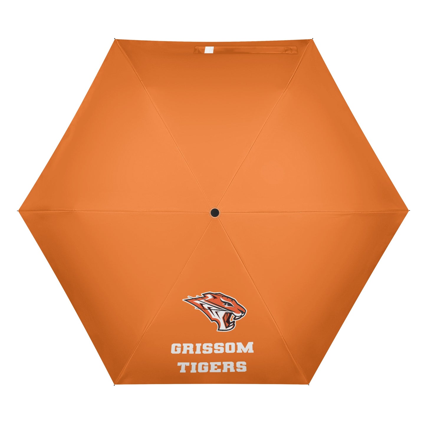 Grissom Men Soccer Logo Outside Print Manual Folding Umbrella