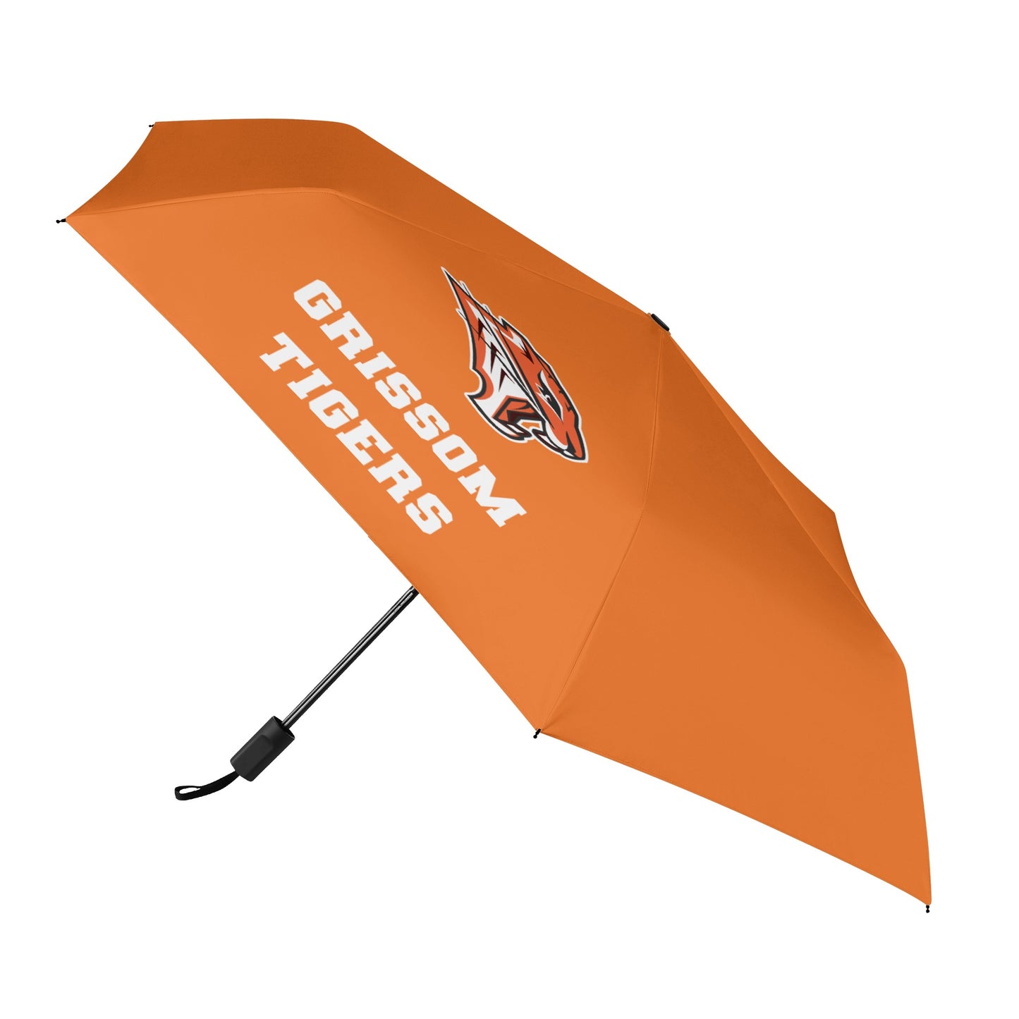 Grissom Men Soccer Logo Outside Print Manual Folding Umbrella