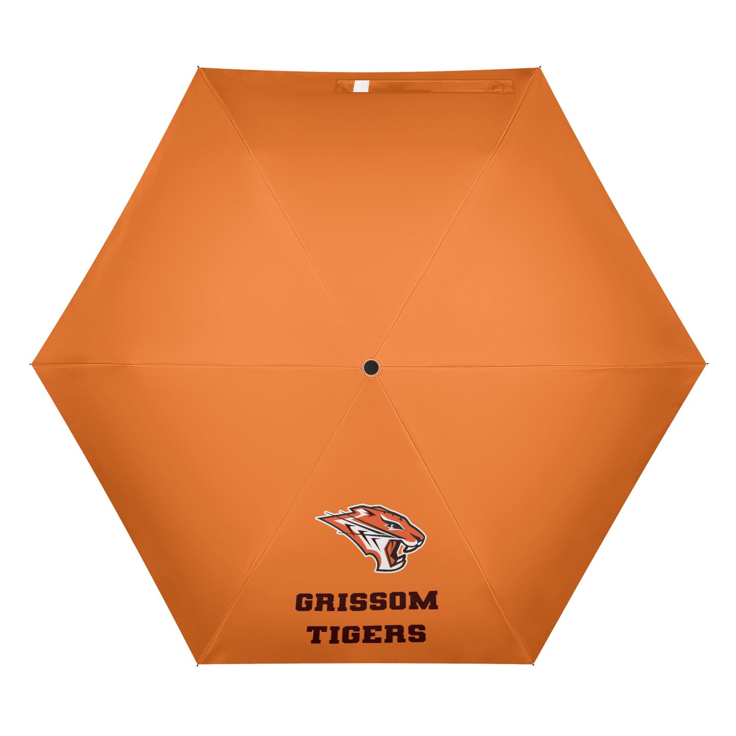 Grissom Men Soccer Logo Outside Print Manual Folding Umbrella