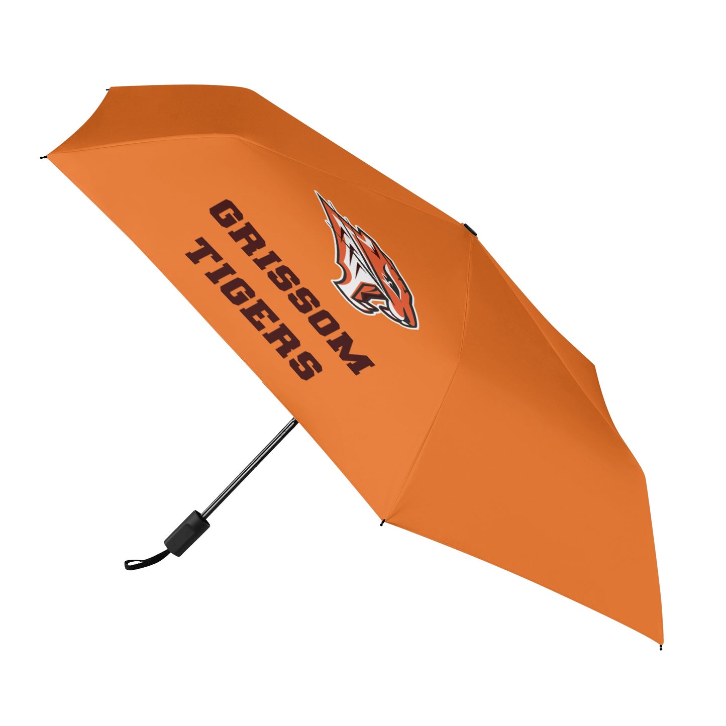 Grissom Men Soccer Logo Outside Print Manual Folding Umbrella