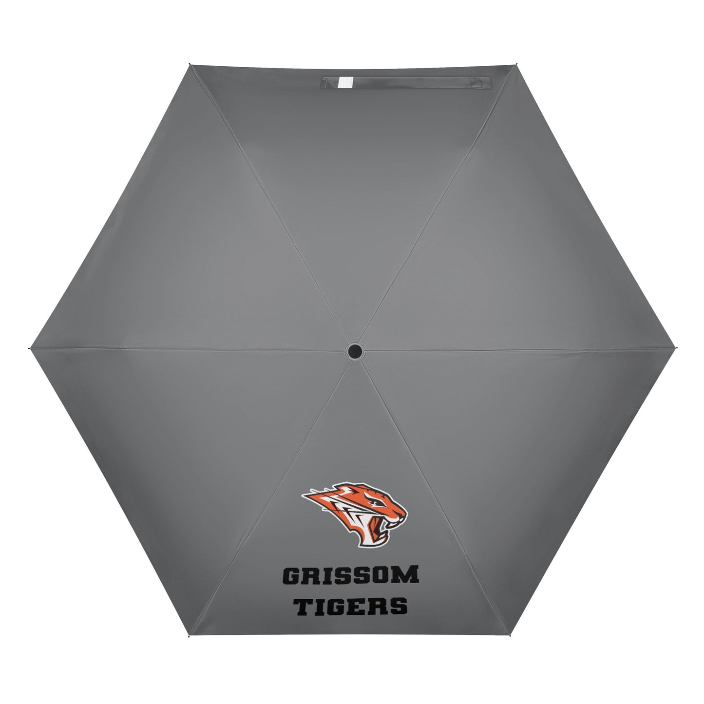 Grissom Men Soccer Logo Outside Print Manual Folding Umbrella