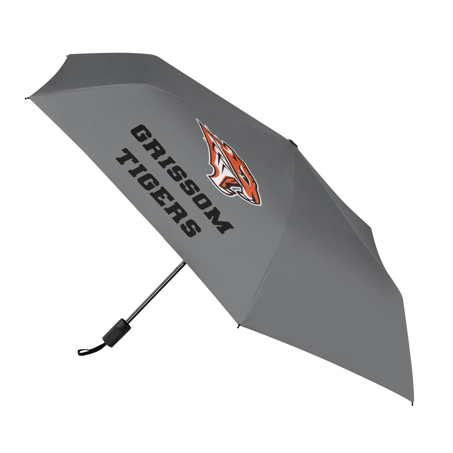 Grissom Men Soccer Logo Outside Print Manual Folding Umbrella