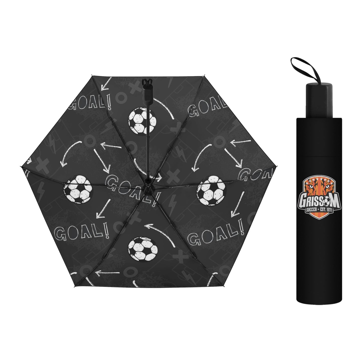 Grissom Soccer Inside Print Umbrella