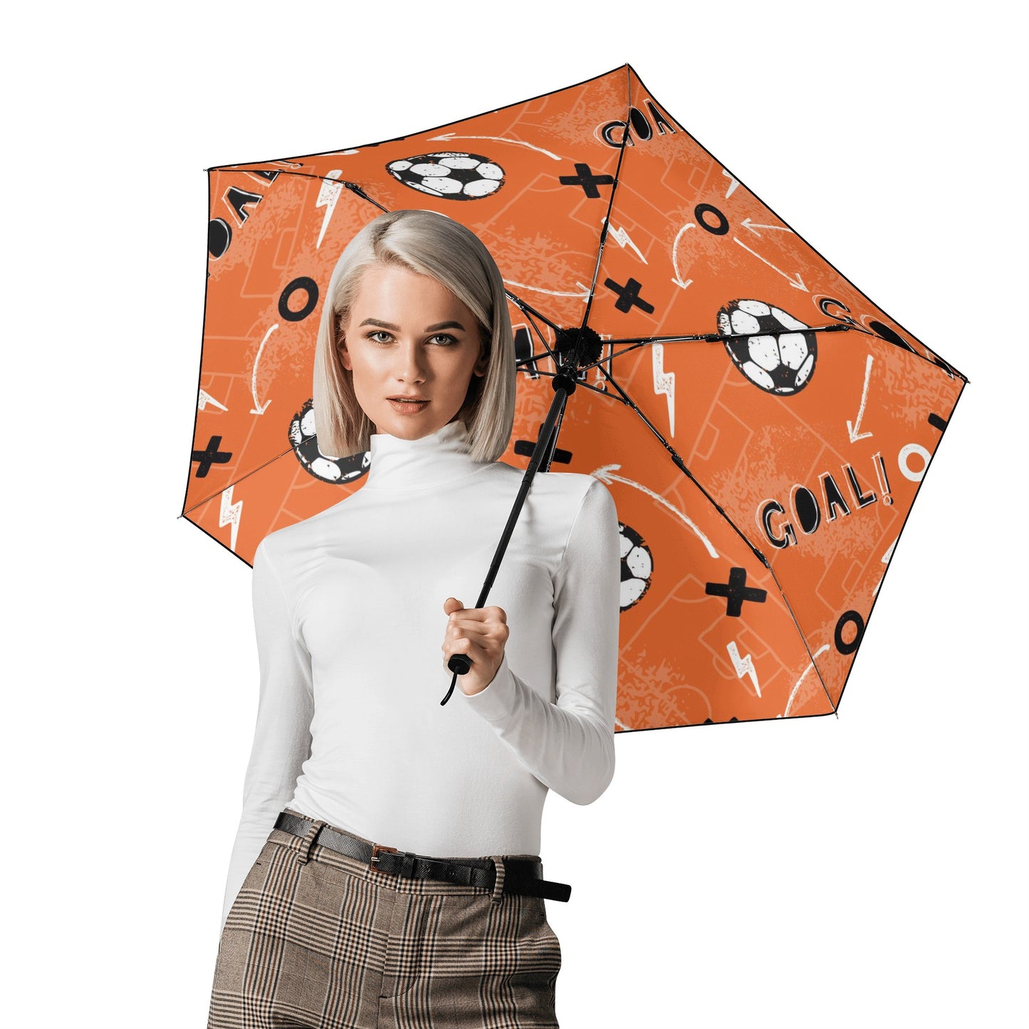 Grissom Soccer Inside Print Umbrella