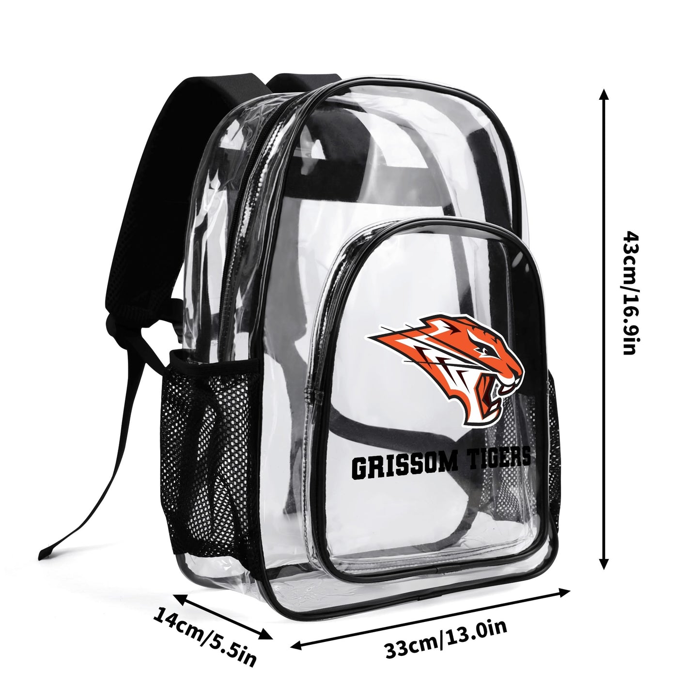 Grissom Tigers Clear 17 Backpack