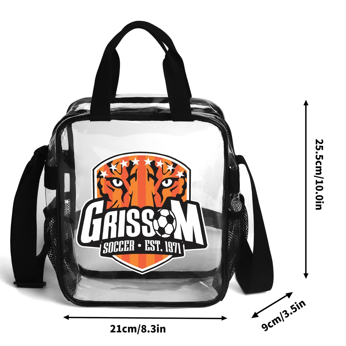 Grissom Logo Clear Bag