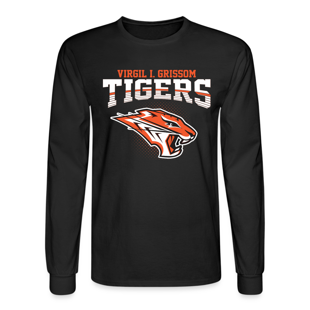 Grissom Tigers Logo Long Sleeve T-Shirt - black