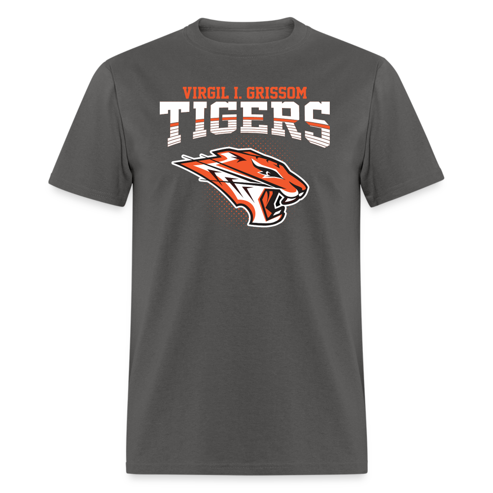 Grissom Tigers Logo - charcoal