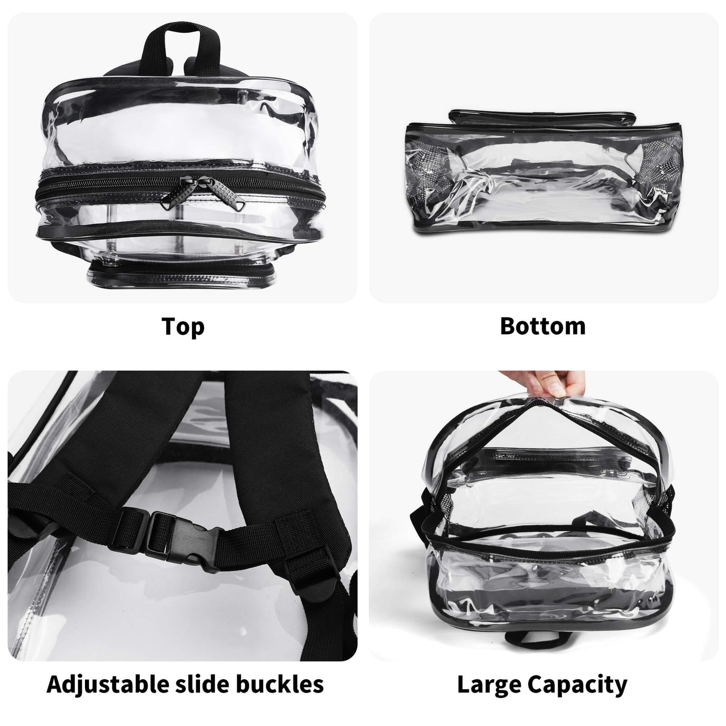 Grissom Tigers Clear 17 Backpack