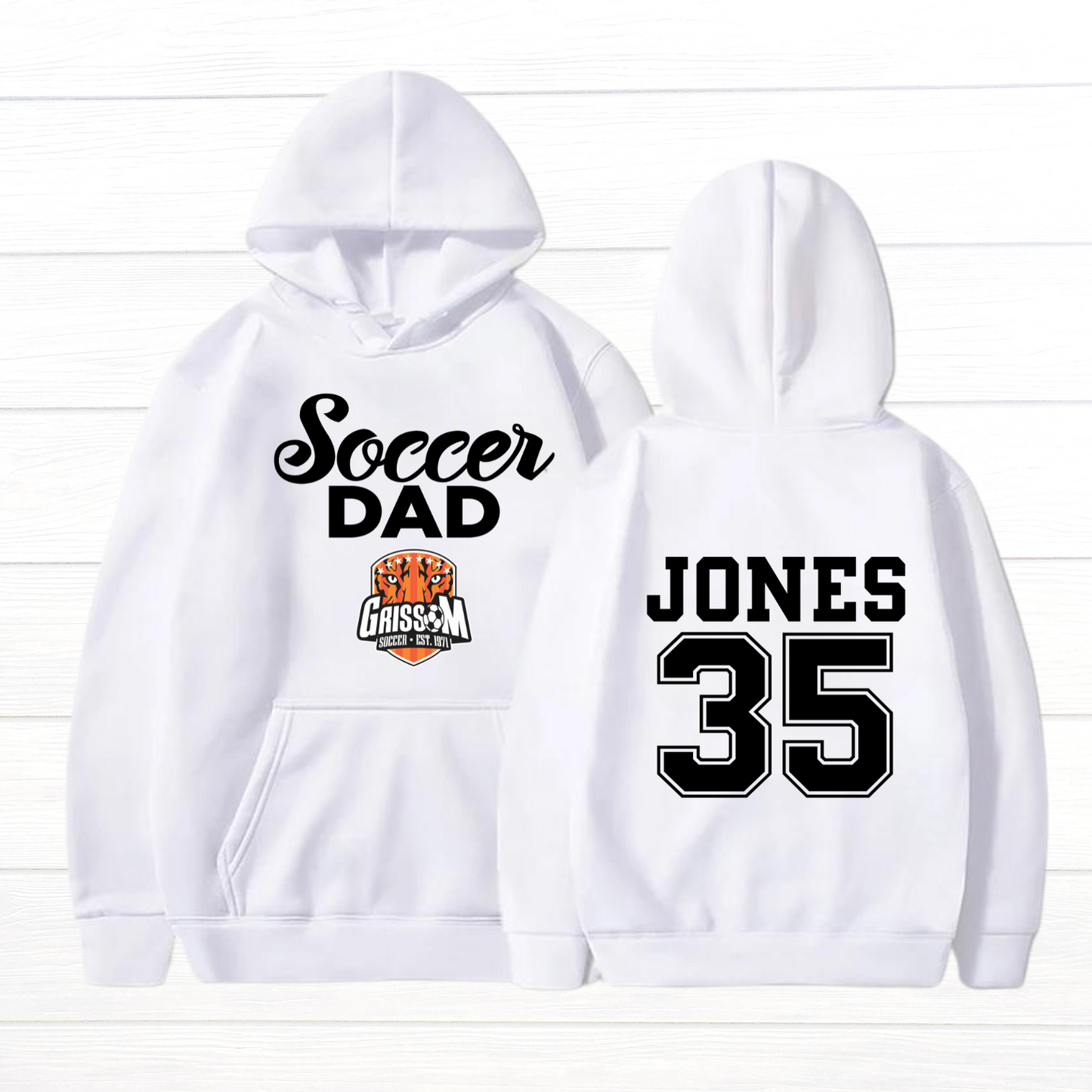 Large Front/Back - Personalized Soccer Dad