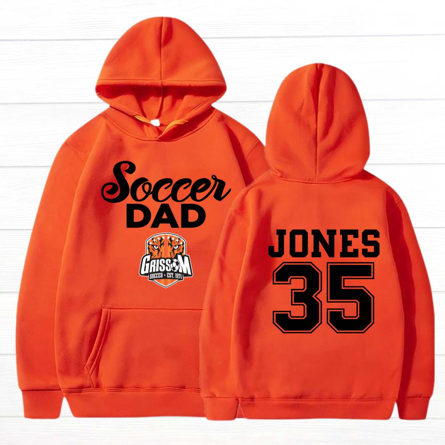 Large Front/Back - Personalized Soccer Dad