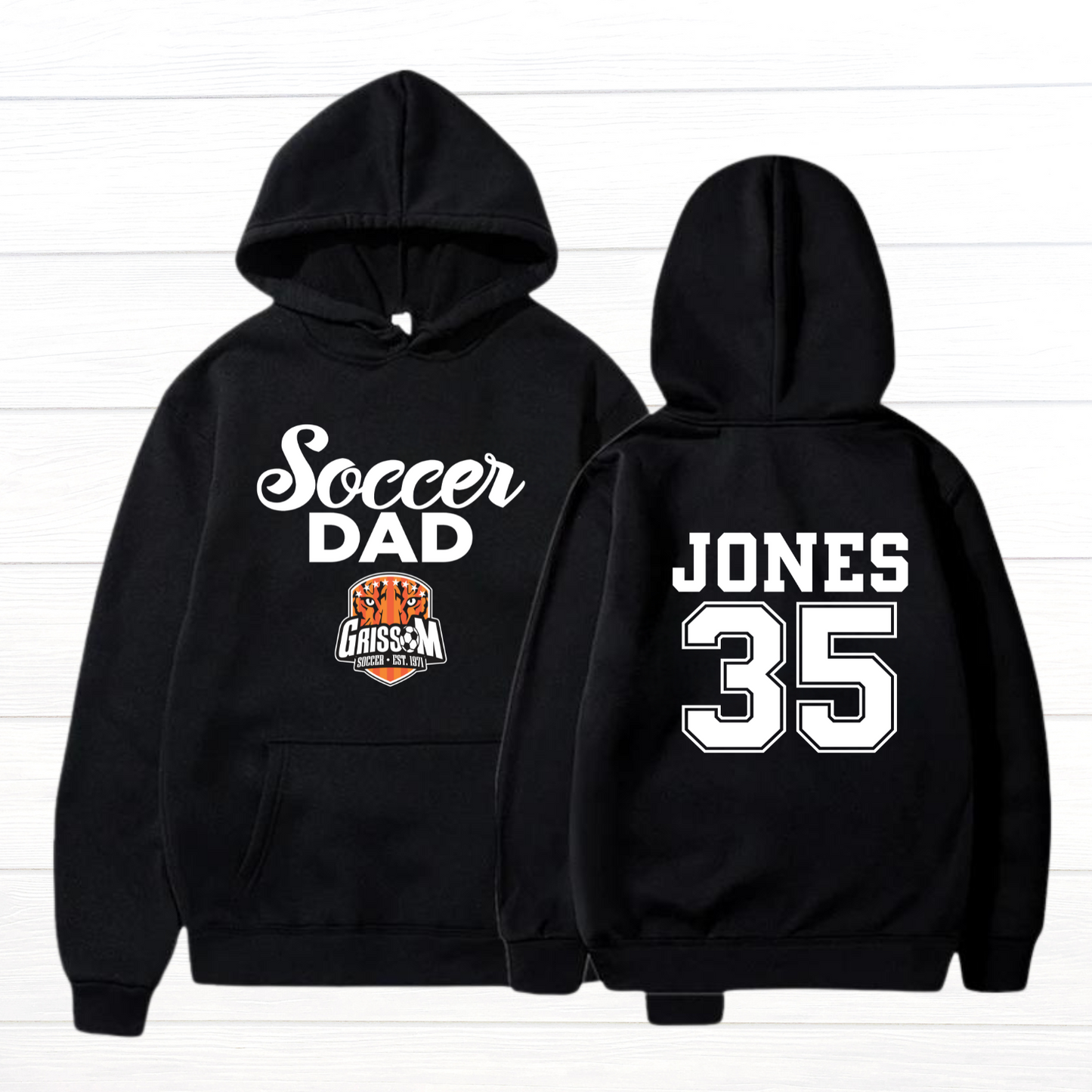 Large Front/Back - Personalized Soccer Dad