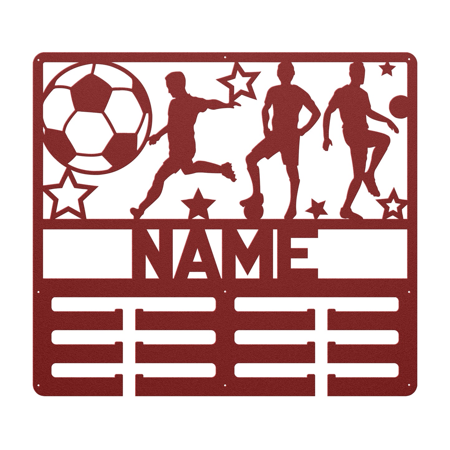 Custom Mens' Soccer Metal Holder