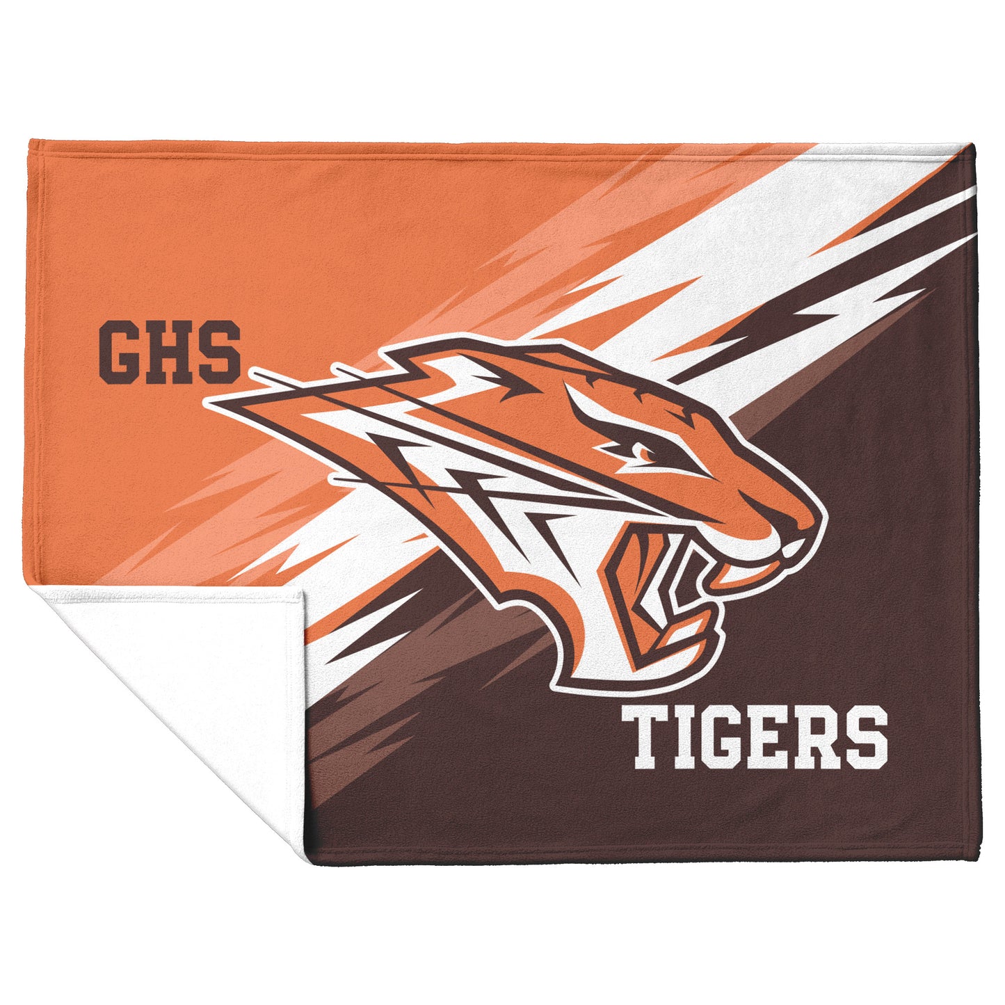 GHS Tigers Logo Velveteen Plush Blanket