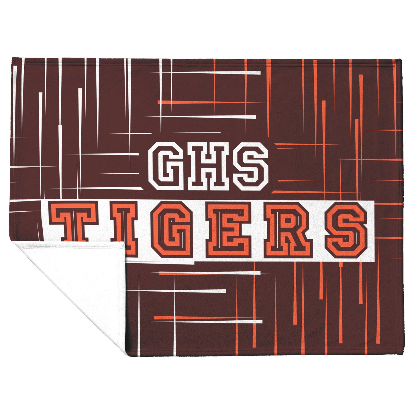 GHS Tigers Lines Velveteen Plush Blanket
