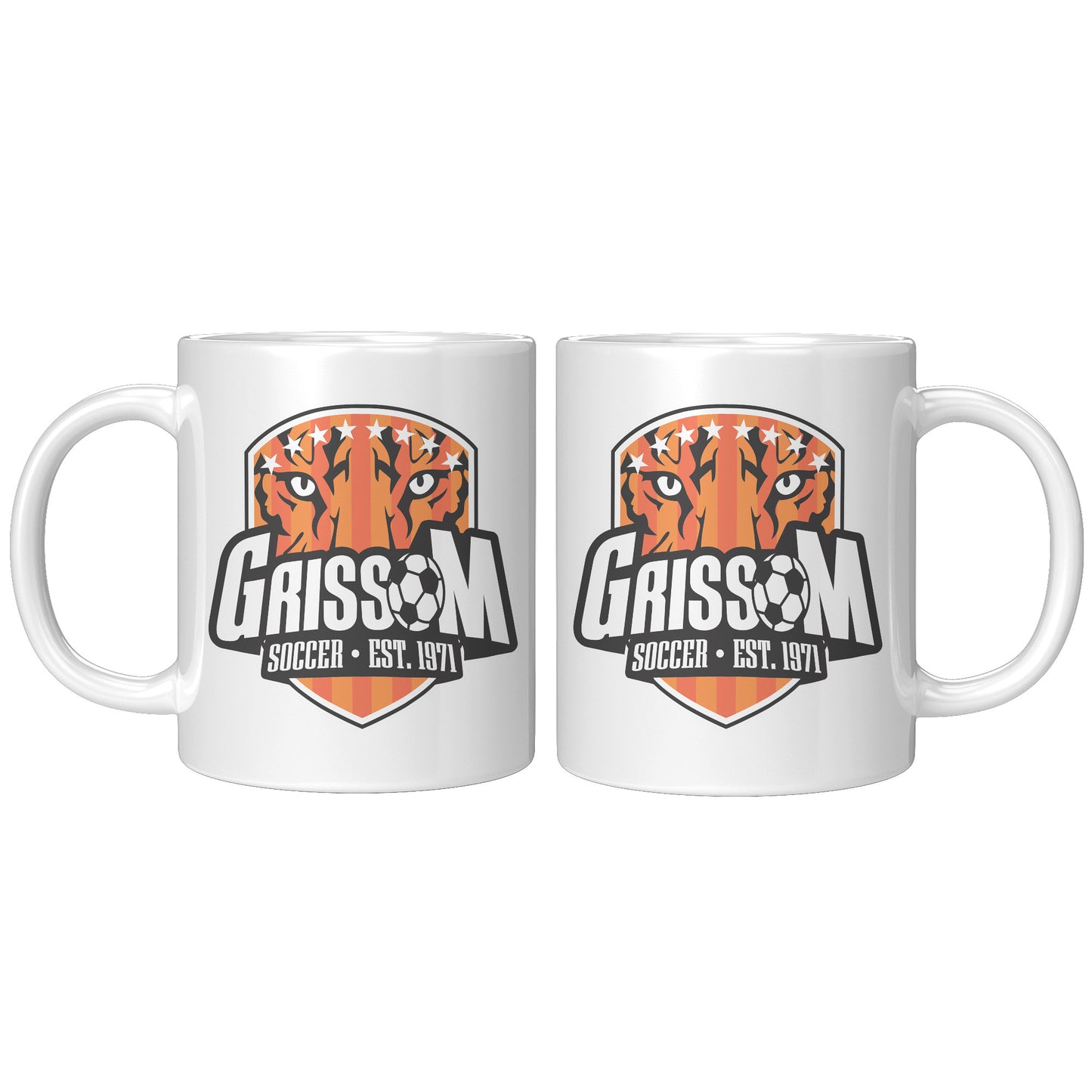 Grissom Mens Soccer 11oz White Mug