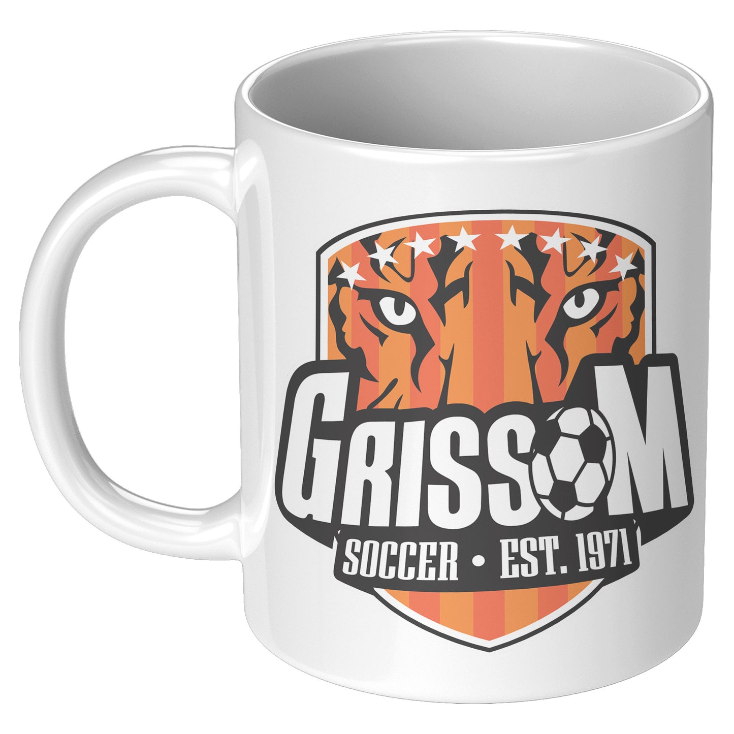 Grissom Mens Soccer 11oz White Mug