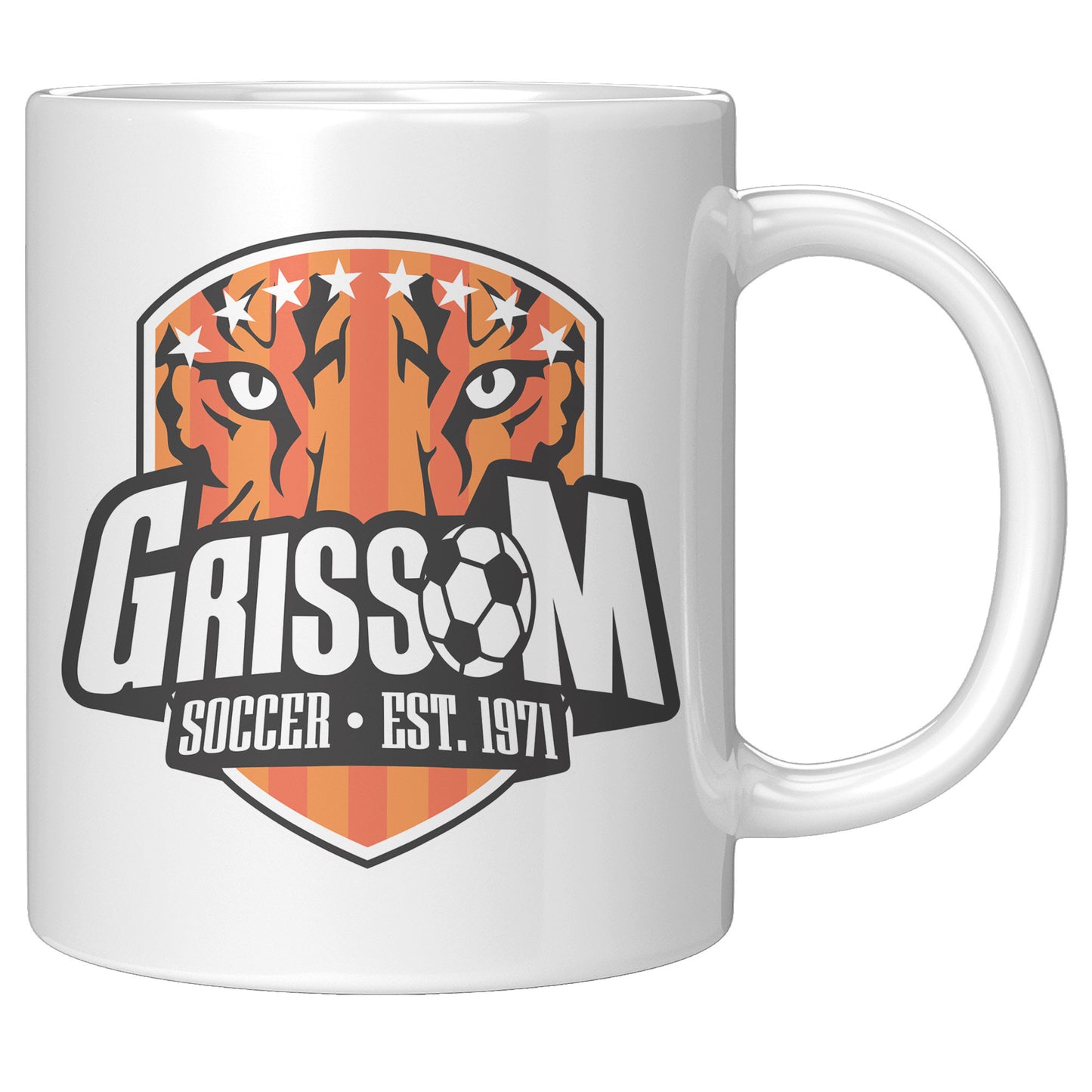 Grissom Mens Soccer 11oz White Mug