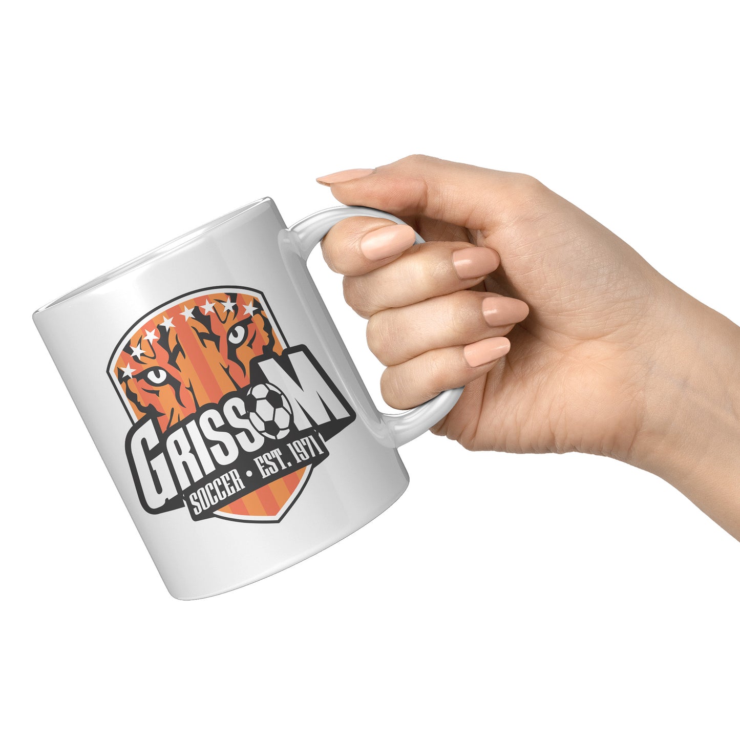 Grissom Mens Soccer 11oz White Mug