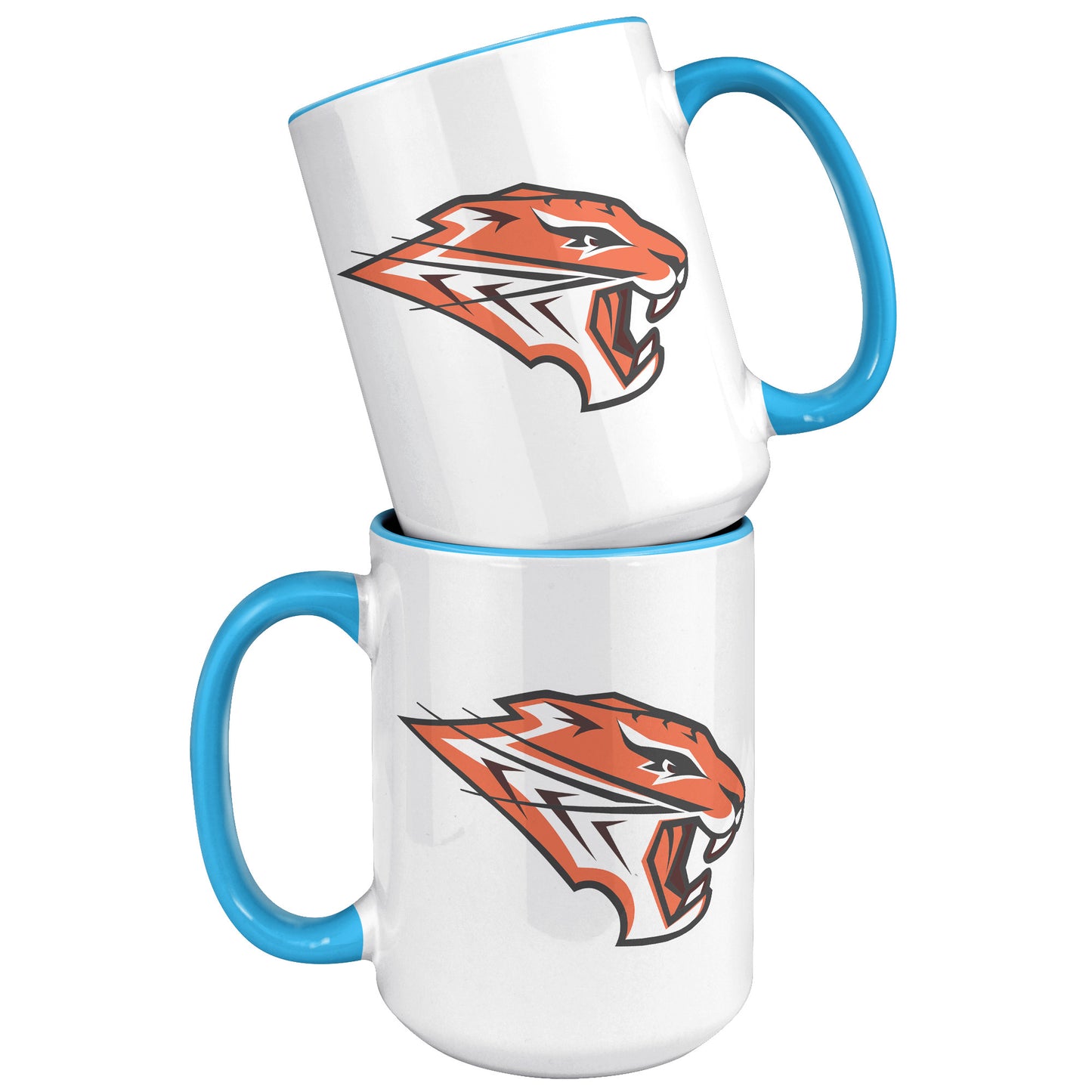 Grissom Tigers Logo 15oz White Accent Mug