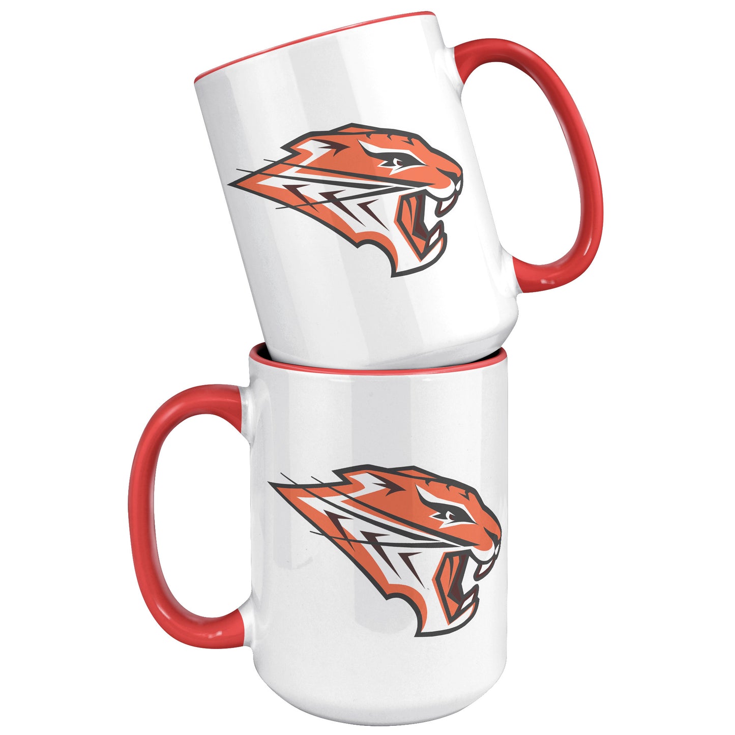 Grissom Tigers Logo 15oz White Accent Mug