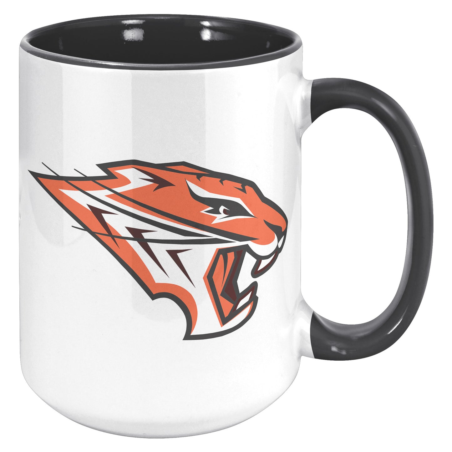 Grissom Tigers Logo 15oz White Accent Mug