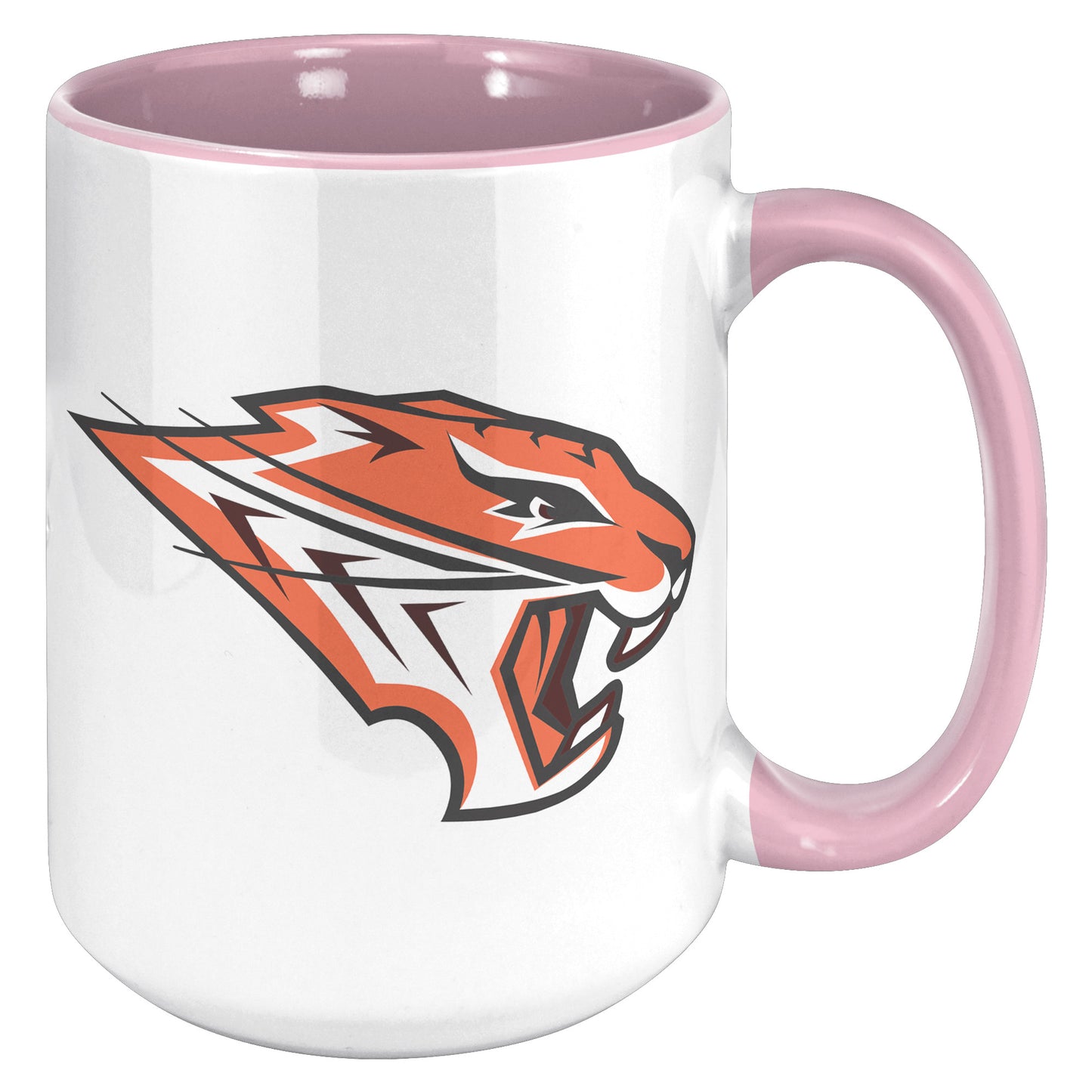 Grissom Tigers Logo 15oz White Accent Mug