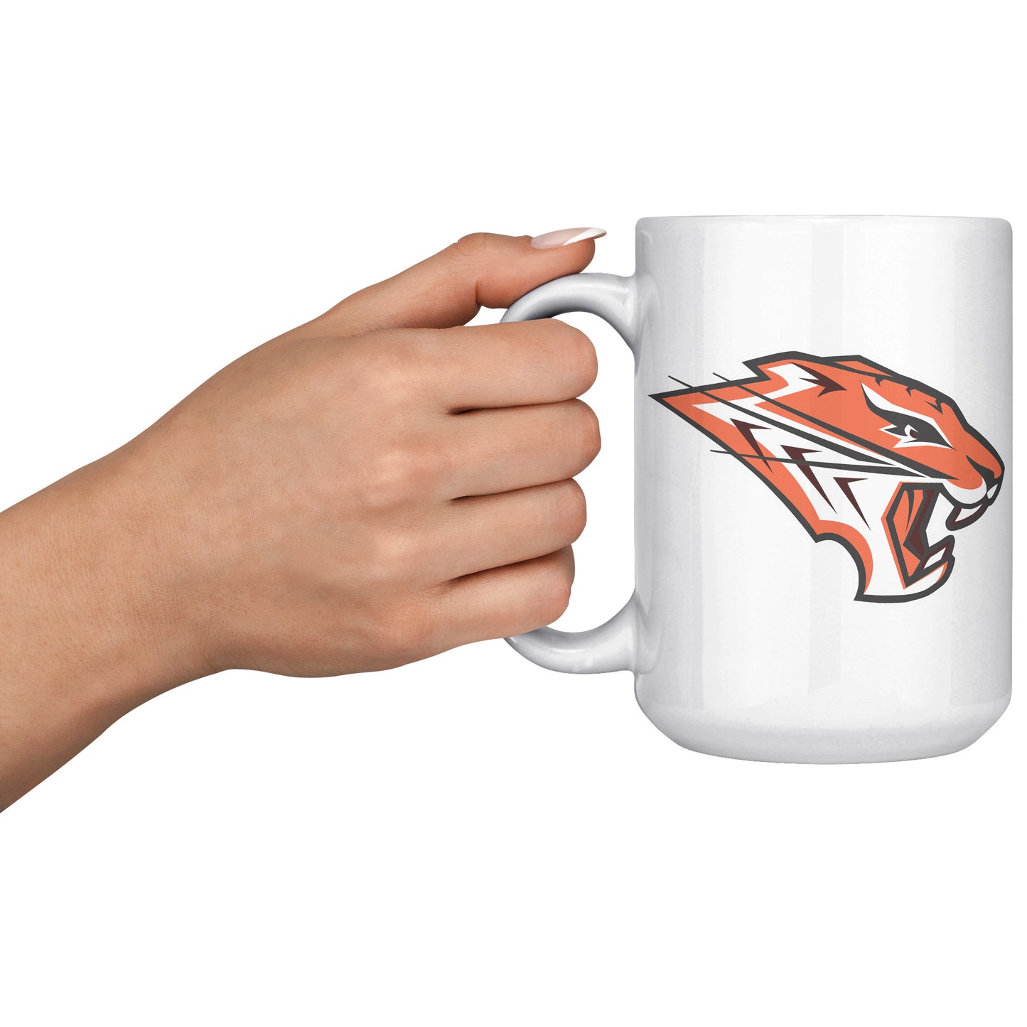 Grissom Tigers Logo 15oz White Mug