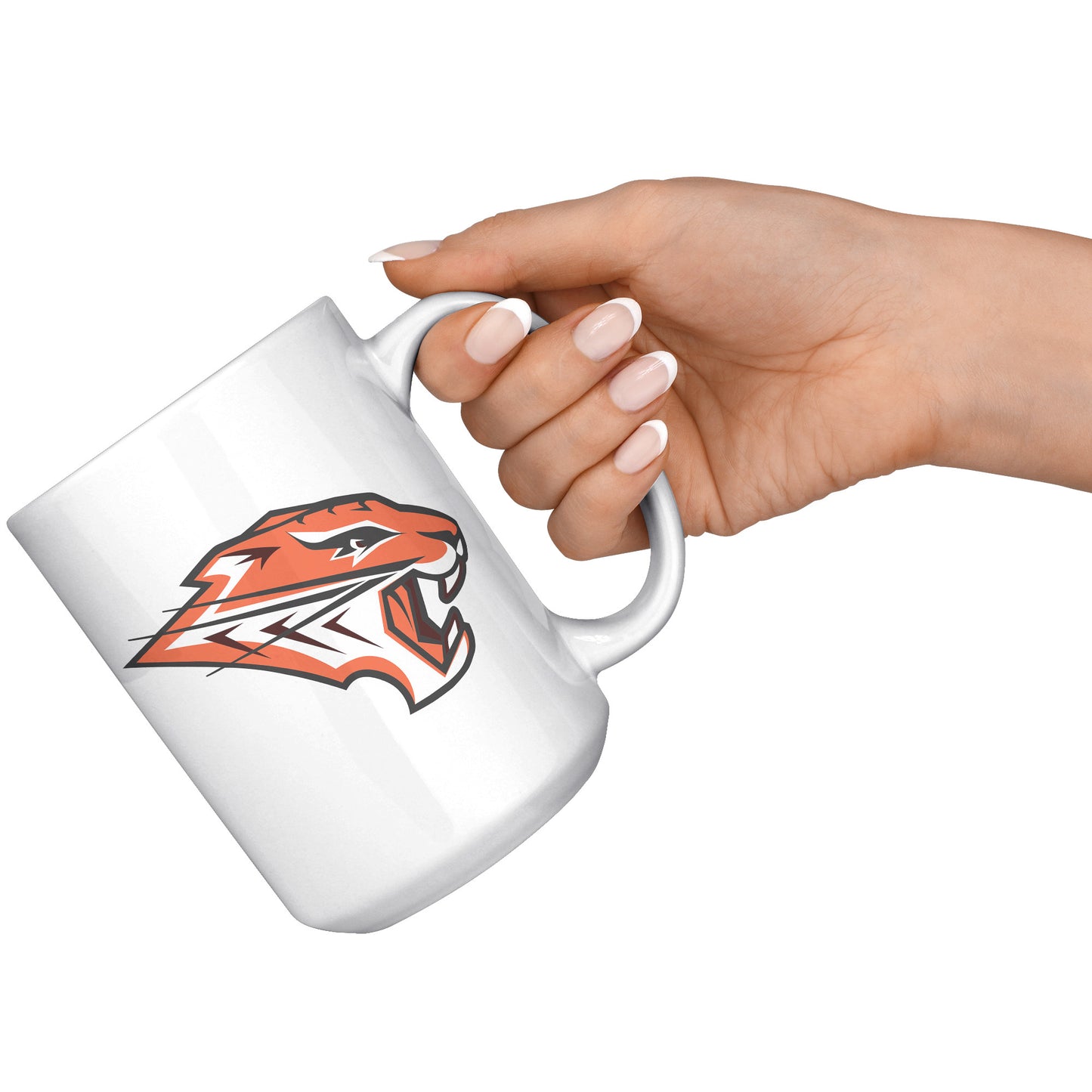 Grissom Tigers Logo 15oz White Mug