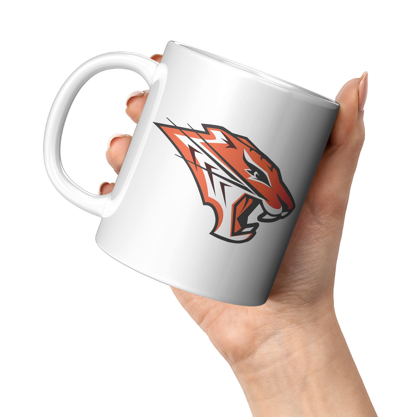 Grissom Tigers Logo 11oz White Mug