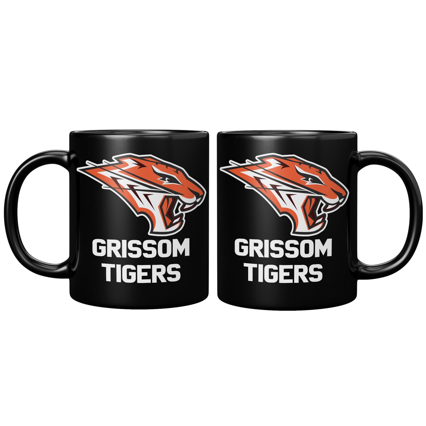 Grissom Tigers Words 11oz Black Mug