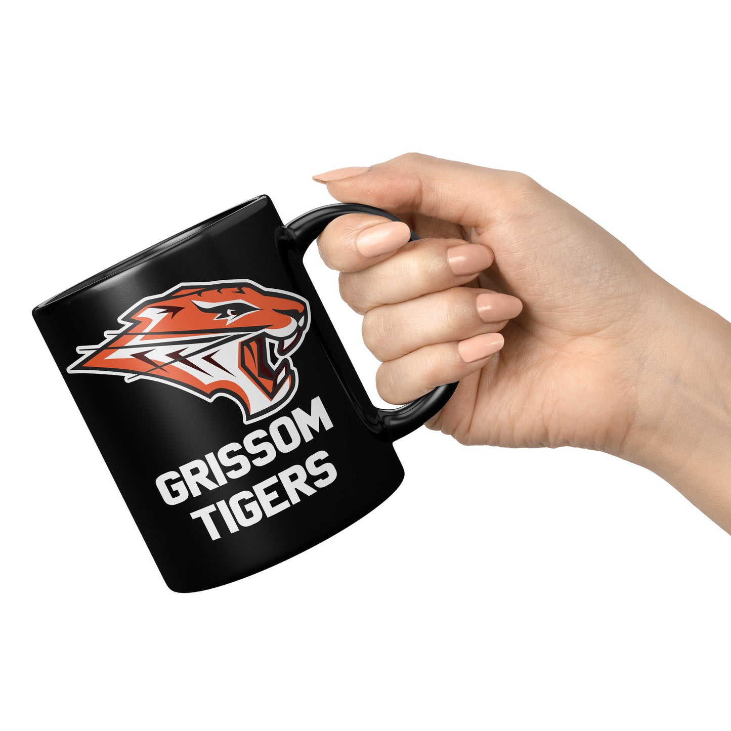 Grissom Tigers Words 11oz Black Mug
