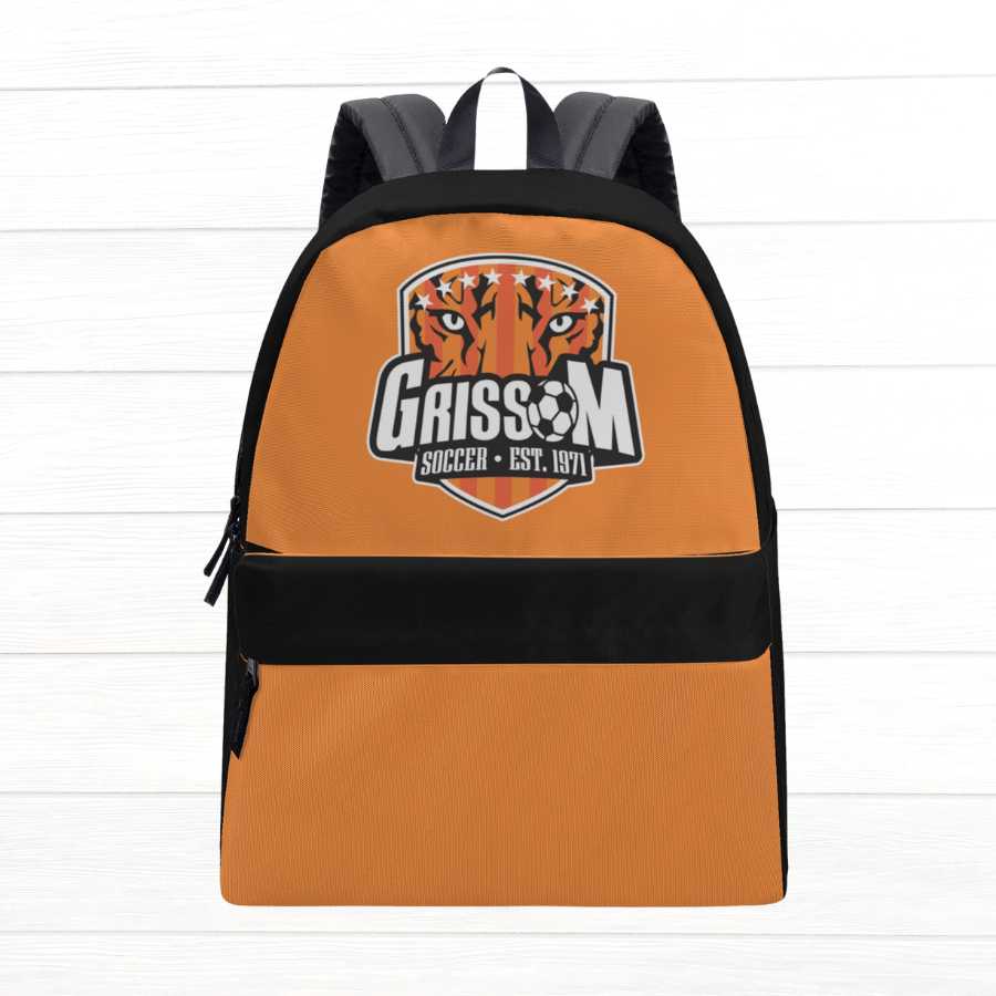 Grissom Soccer Large Cotton Backpack