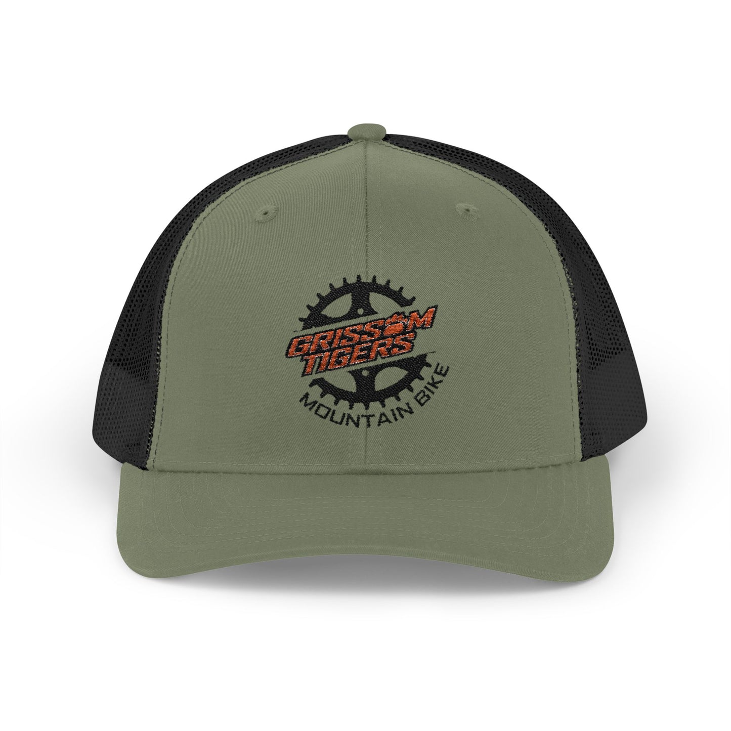 Mountain Bike Embroidered Snapback Trucker Cap