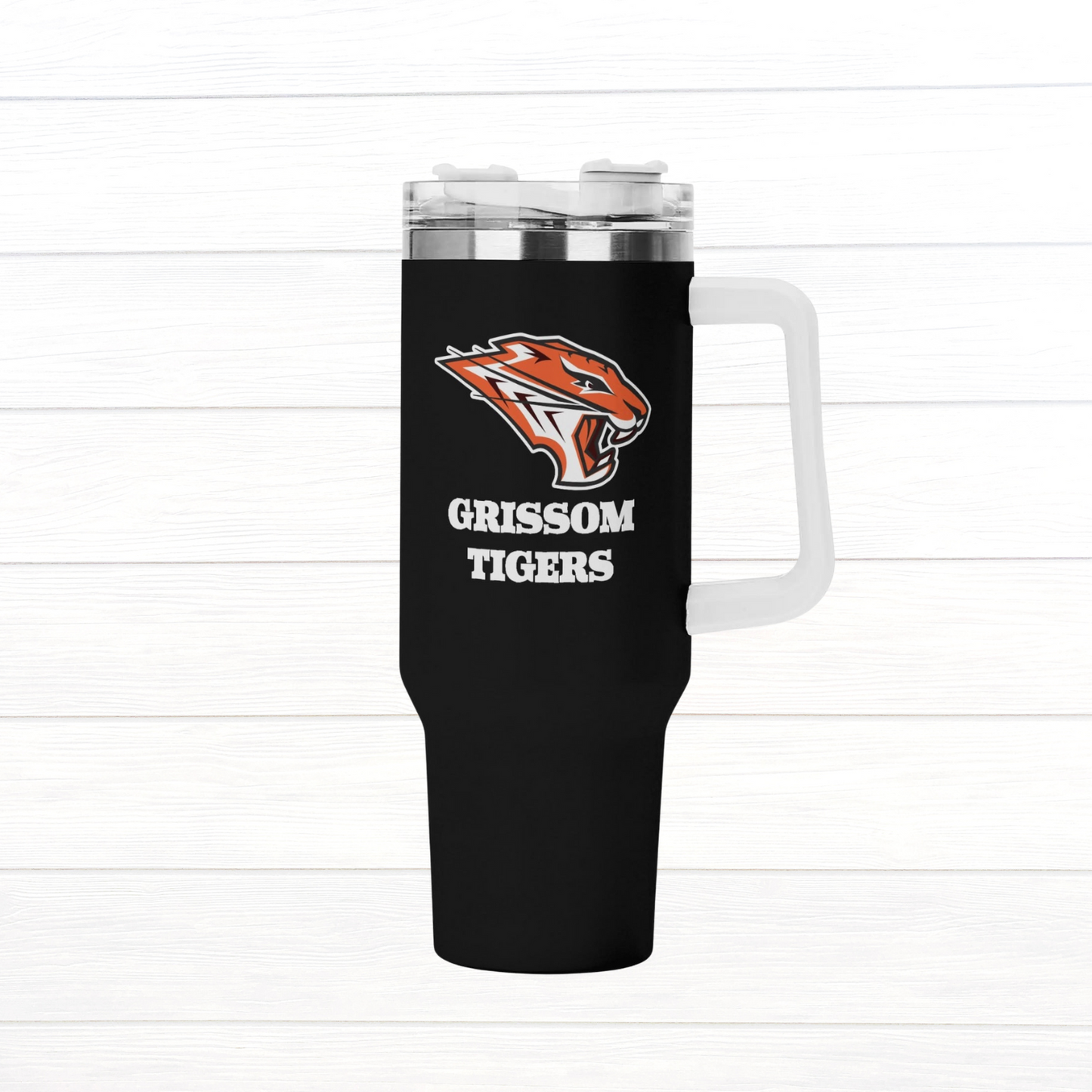 Grissom Tigers 40oz Stainless Steel Tumbler