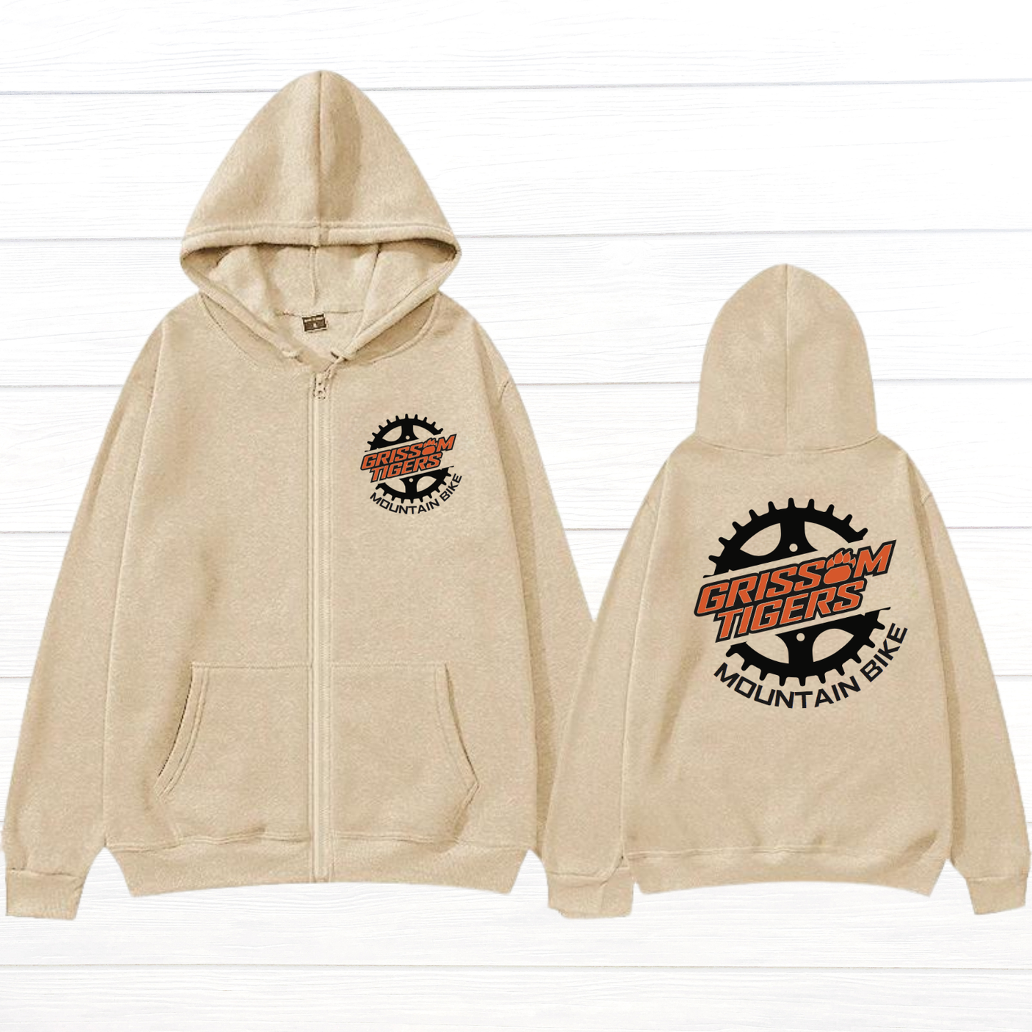 Mountain Bike Zippered Front/Back