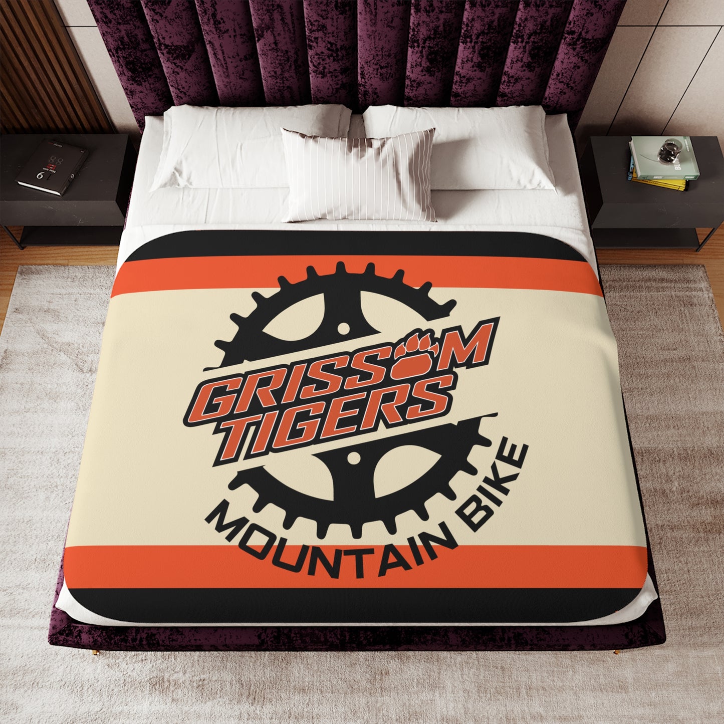 Grissom Mountain Bike Black/Beige SHERPA Blanket