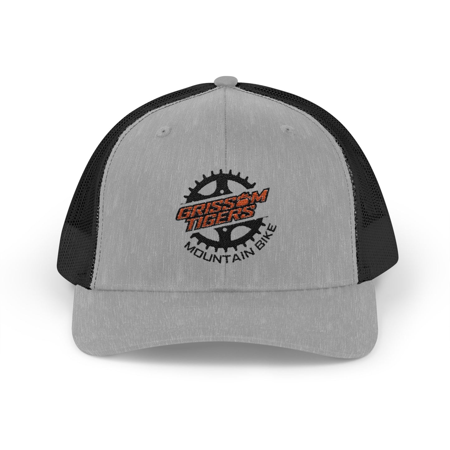 Mountain Bike Embroidered Snapback Trucker Cap