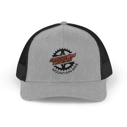 Mountain Bike Embroidered Snapback Trucker Cap