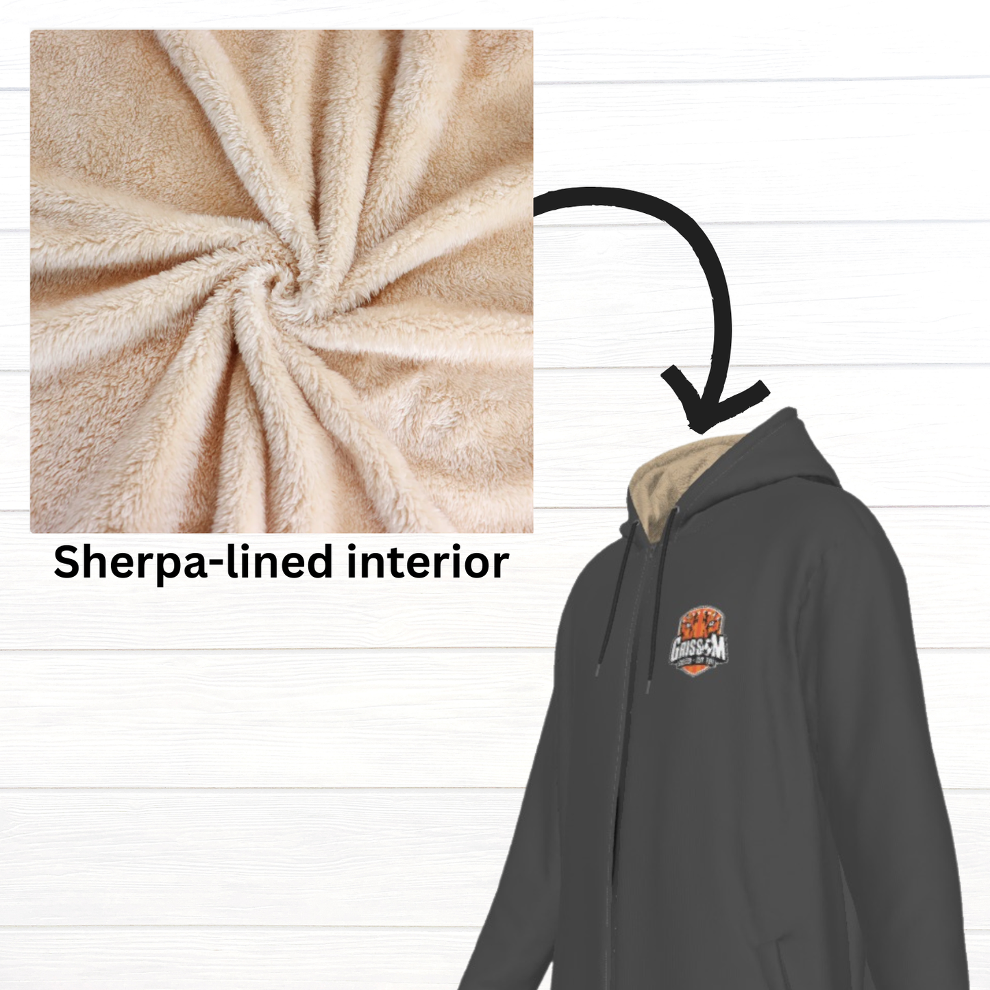Soccer Logo Fleece Jacket (Gray)