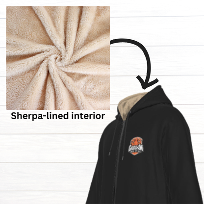 Soccer Logo Fleece Jacket (Black)