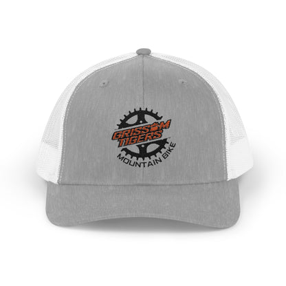 Mountain Bike Embroidered Snapback Trucker Cap