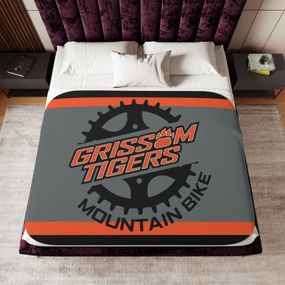 Grissom Mountain Bike Black/Orange Sherpa Blanket