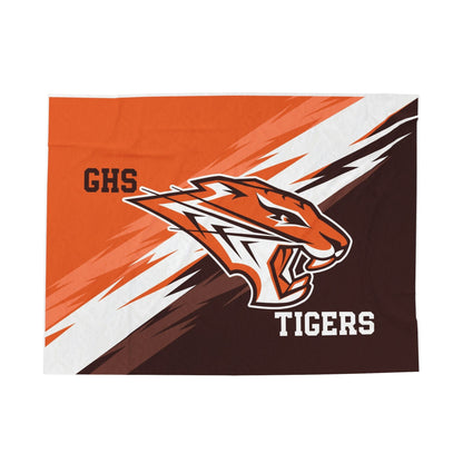 GHS Tigers Logo Velveteen Plush Blanket