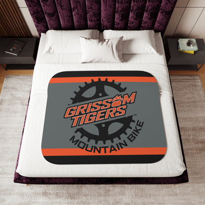 Grissom Mountain Bike Black/Orange Sherpa Blanket