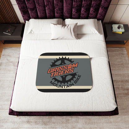 Grissom Mountain Bike Gray/Beige SHERPA Blanket