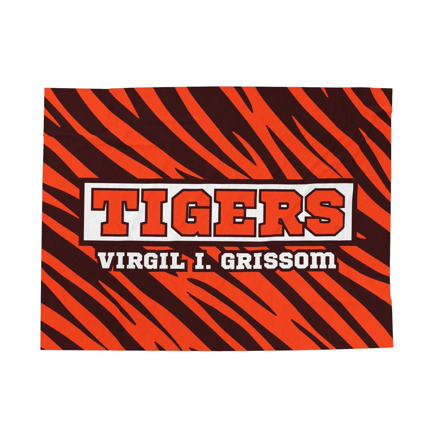 Grissom Tiger Stripes Velveteen Plush Blanket